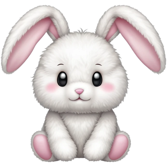 Cotton teddy bunny emoji