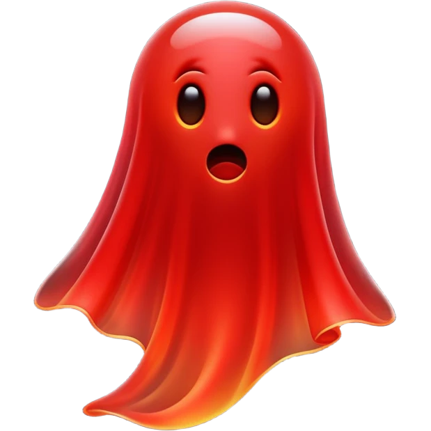 Red ghost emoji