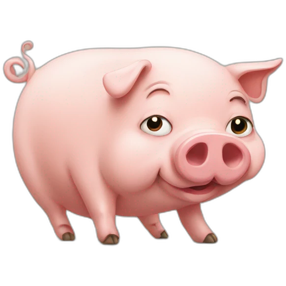 farting pig emoji