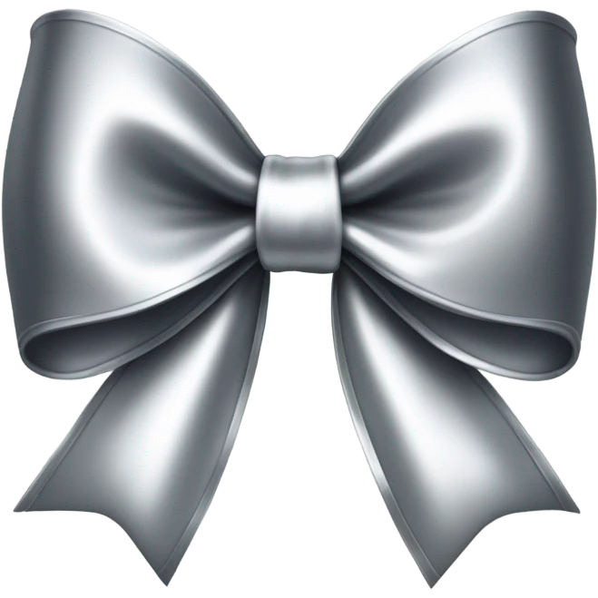 Silver bow emoji