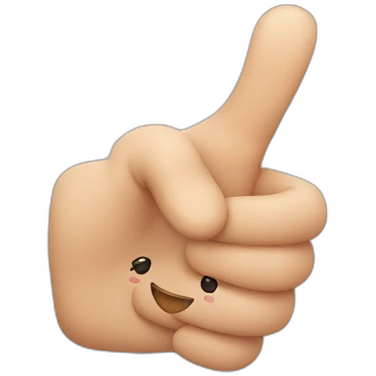 smile and thumb emoji
