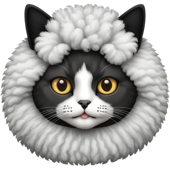 Cat with Afro  emoji