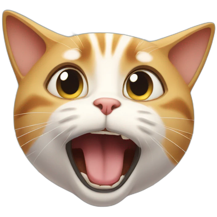 Shocked cat emoji