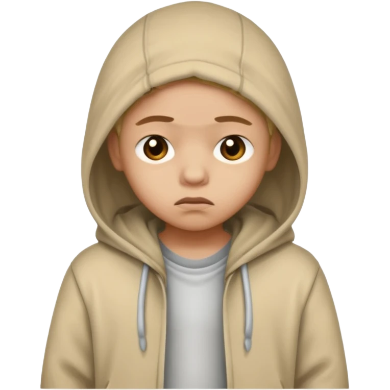 A poor child emoji