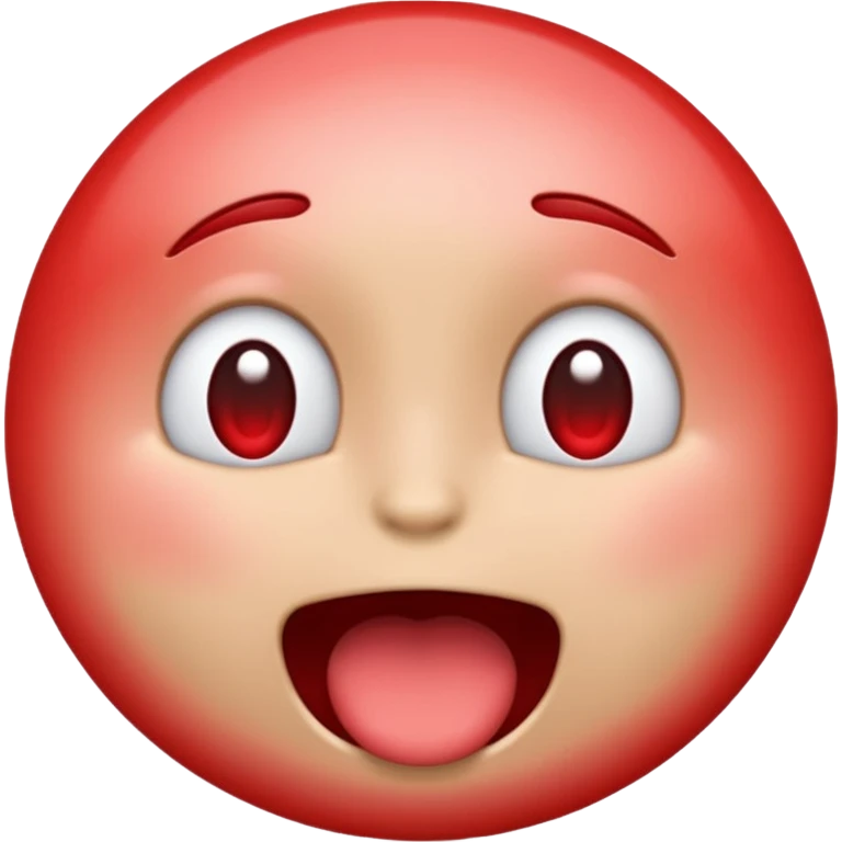 A blushing moaning emoji emoji