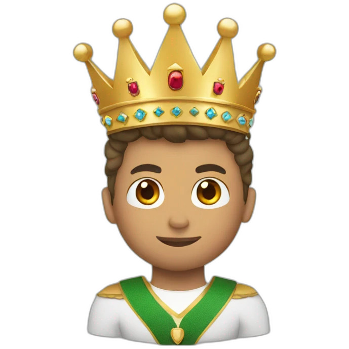 Ronaldo with crown  emoji