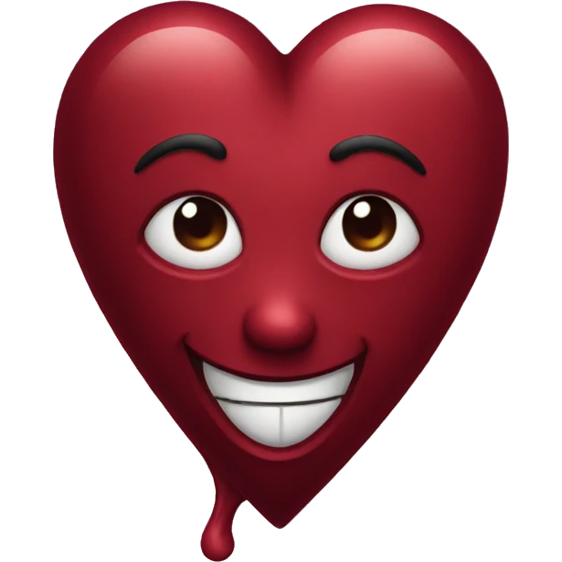 Dark red heart emoji