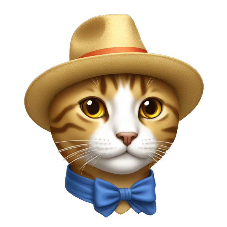 Gato con sombrero emoji