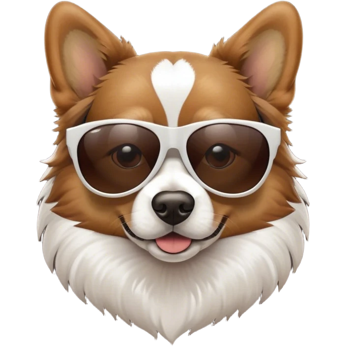 Dog with sunglasses  emoji