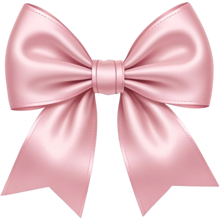 light pink bow on light pink bow emoji