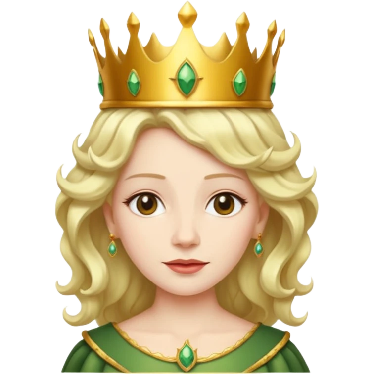 The queen with vine-like hair emoji