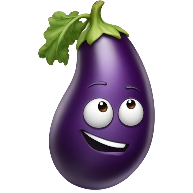 Mischievous Eggplant  emoji