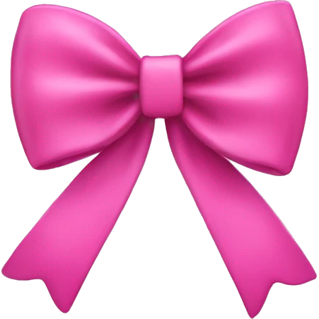 Pink bow emoji