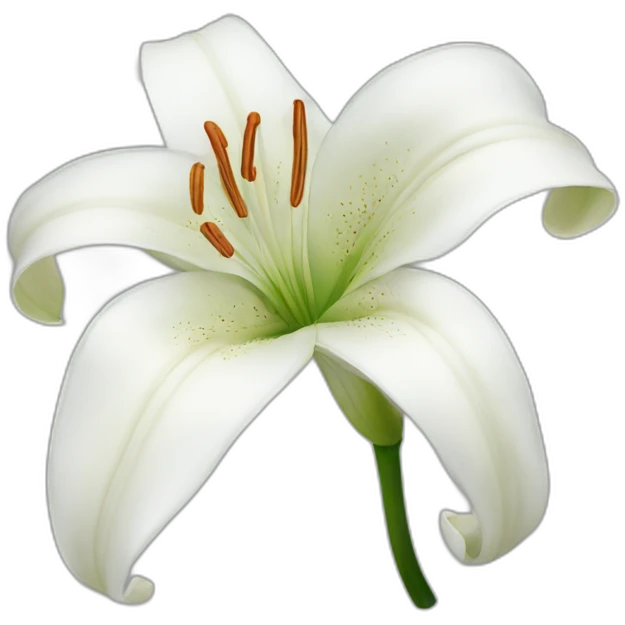 white lily emoji