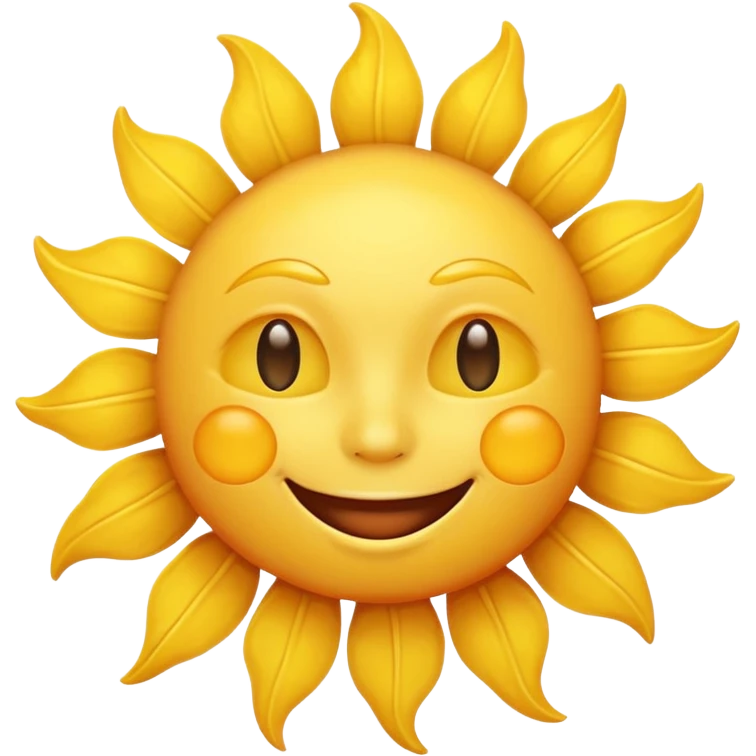 smiling sun emoji emoji