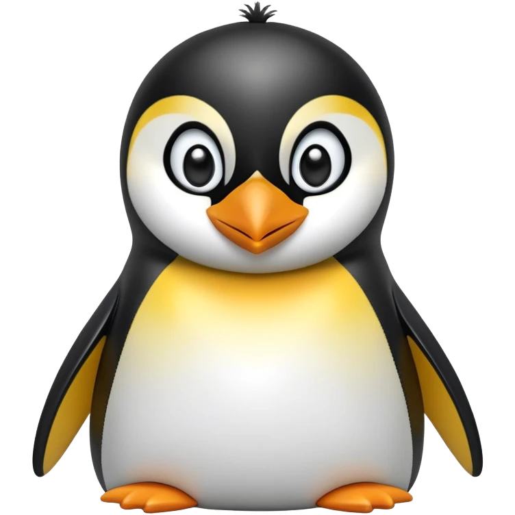 cinematic-adult-emperor-penguin-portrait-emoji,-head-tilted-playfully-and-inquisitively,-with-glossy,-pristine-plumage,-sparkling-eyes-filled-with-curiosity,-simplified-yet-irresistibly-adorable-features, black face emoji
