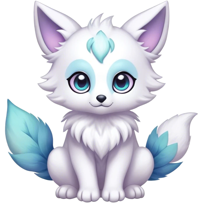 Kawaii bright fantasy ethereal anthro fursona Fakemon emoji