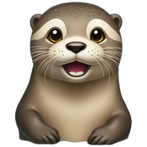 Loutre qui boit de l eau emoji