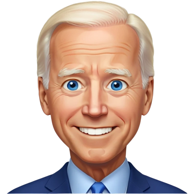 Joe Biden blue eyes smiling emoji