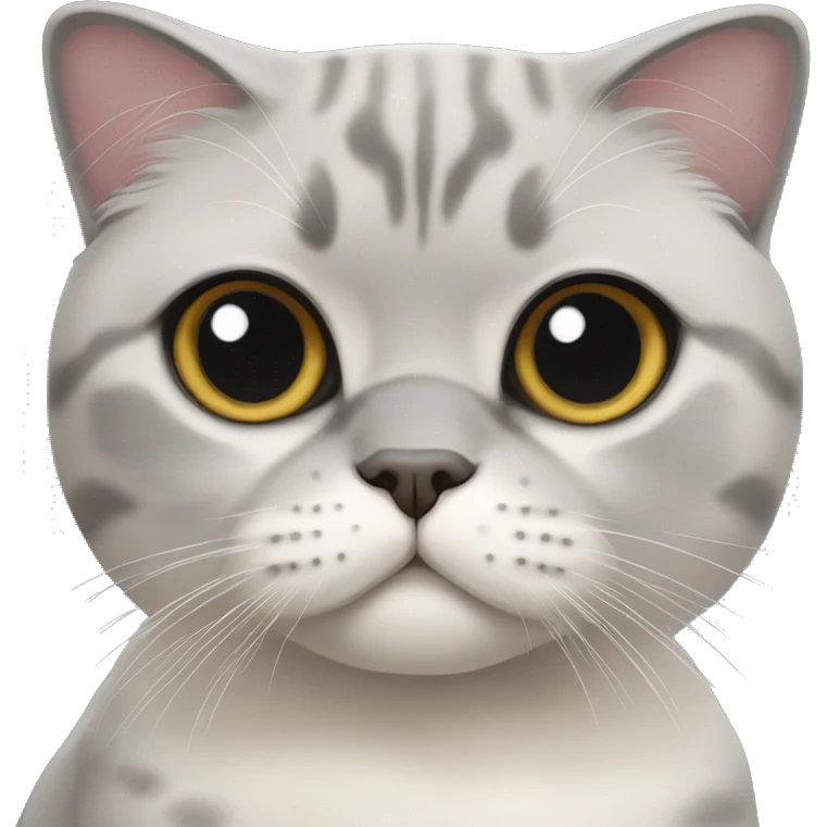 scottish fold blue point cat emoji