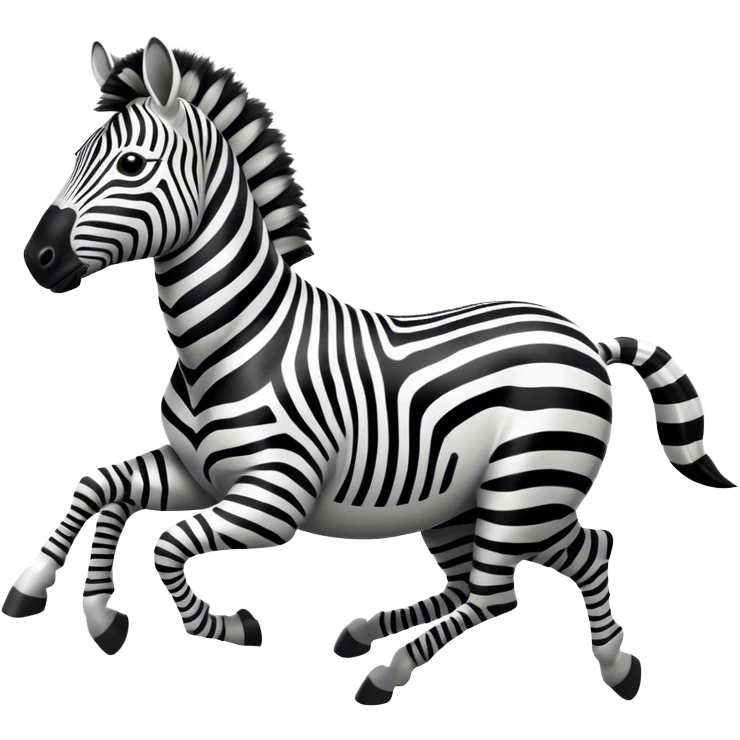 Zebra Galloping emoji