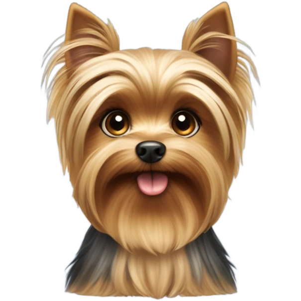 Cute Yorkshire dog emoji