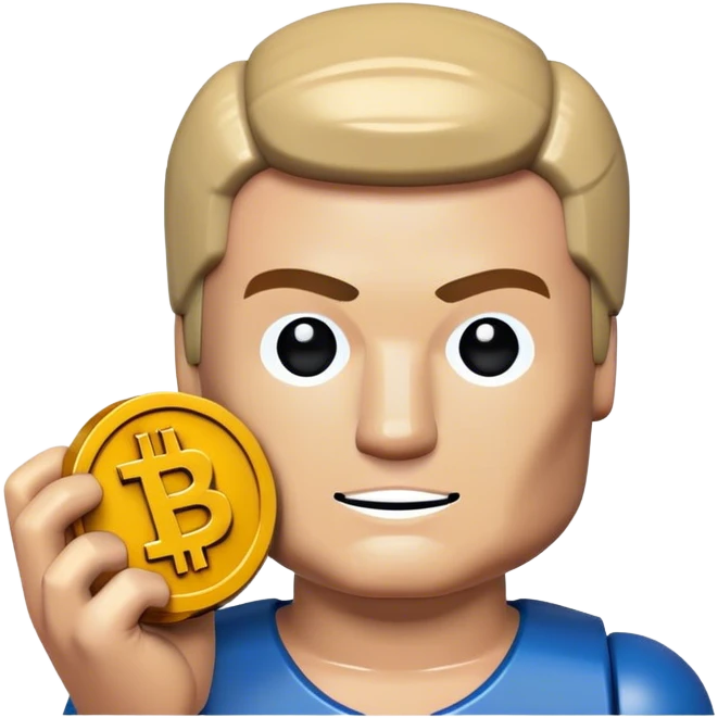 hackeur lego homme bitcoin emoji