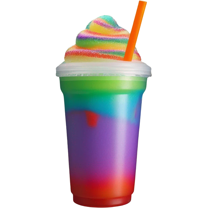 rainbow slurpee emoji