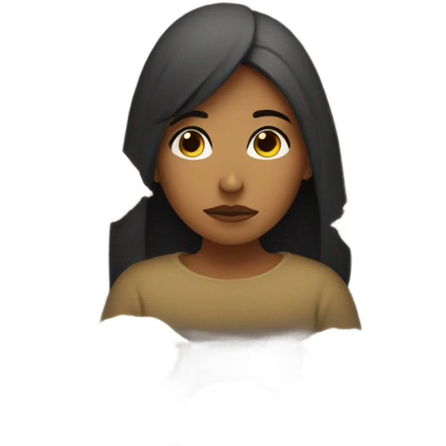 Sad woman with empty nest emoji