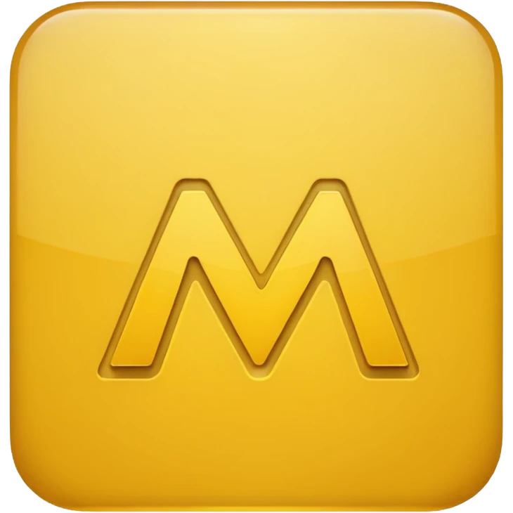 Create an emoji of the M of McDonald's emoji