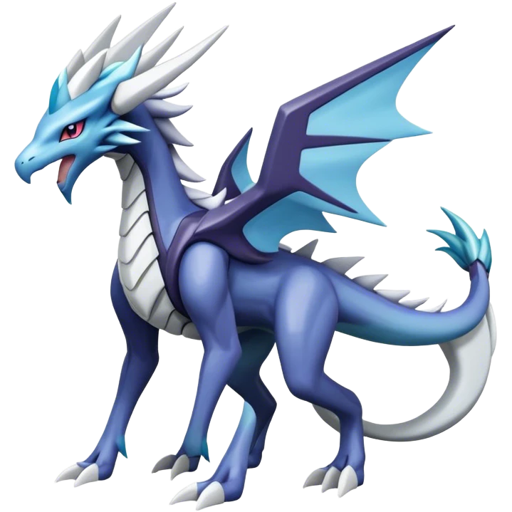 Kyurem-suicune-dialga-hybrid, full body emoji