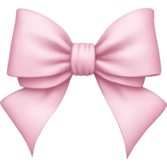 Lite pink bow emoji
