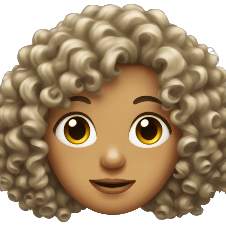 Curly hair emoji