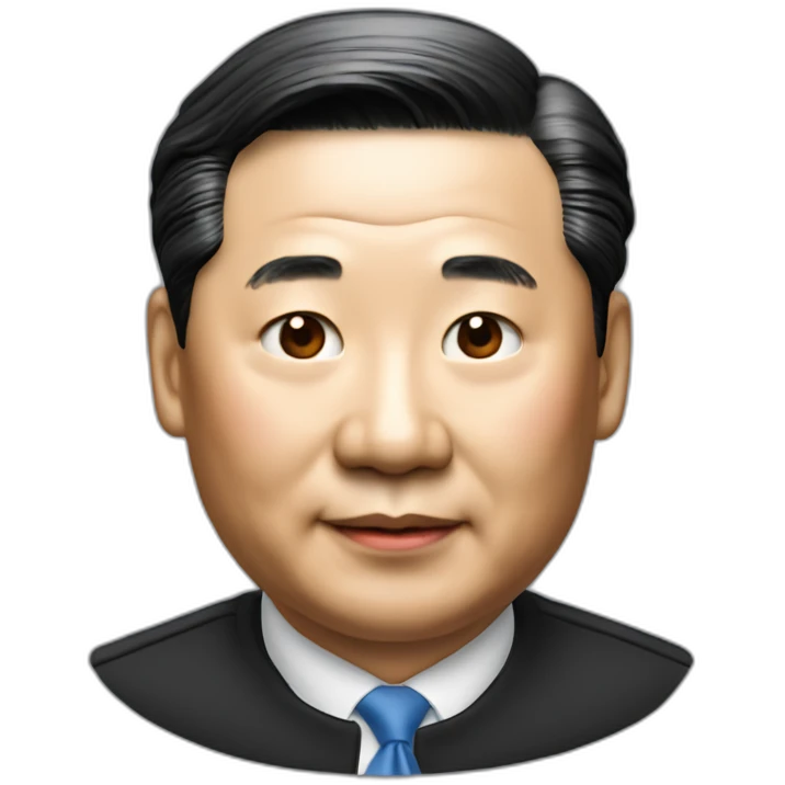 xi Jinping with cup award emoji