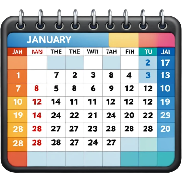 January calendar emoji