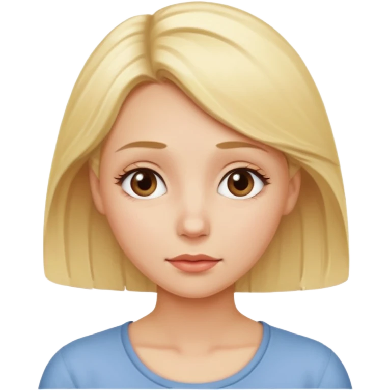 blonde woman sighing emoji
