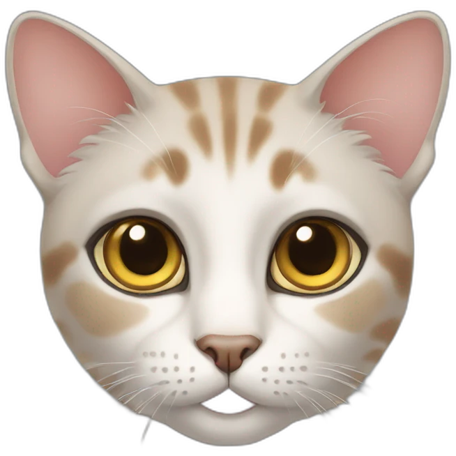 beautiful cat with big eyes emoji