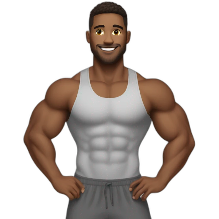 Gym fit guy emoji