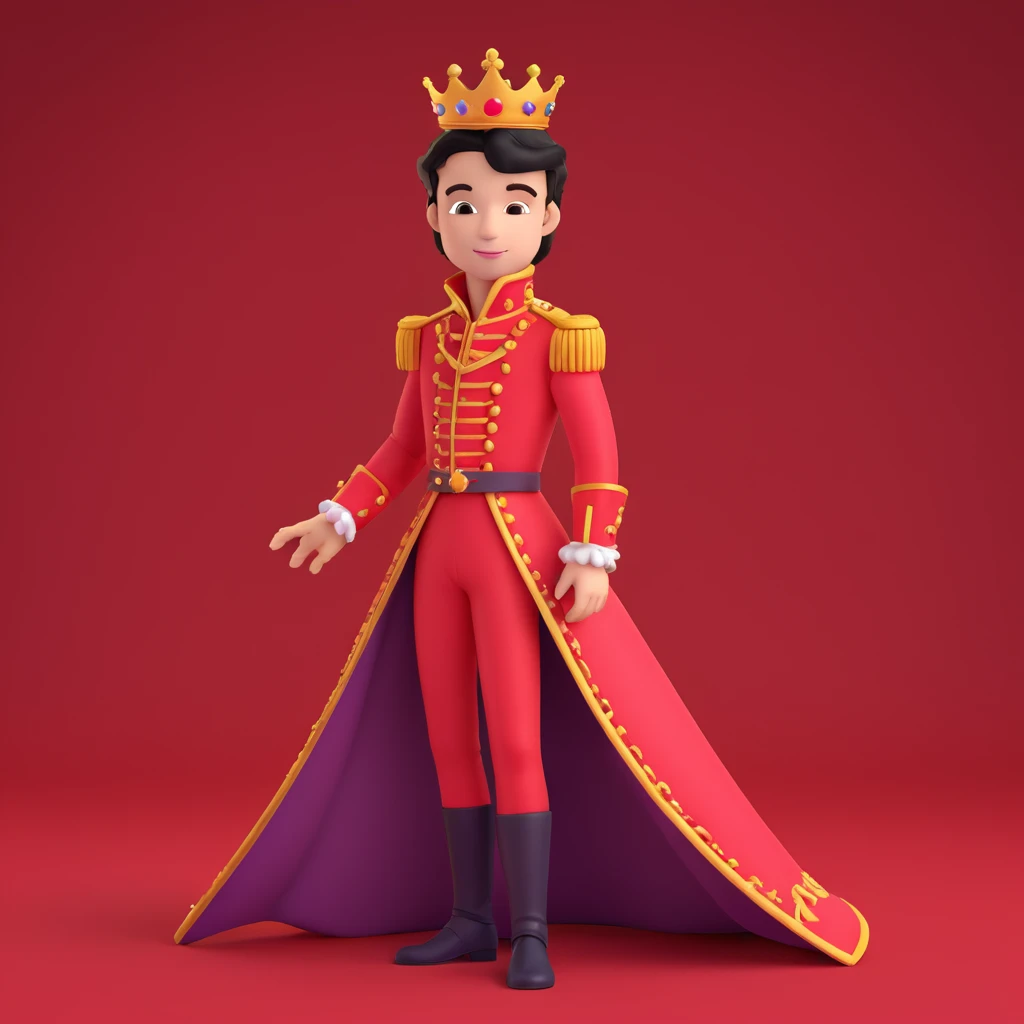 prince in red dress, royaqle background emoji