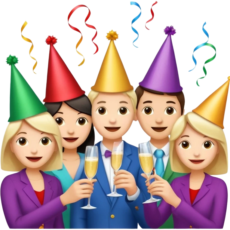 Happy holidays greetings emoji