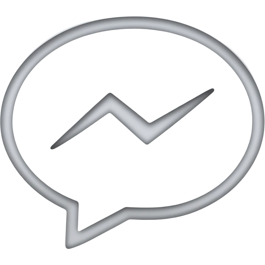 White facebook messenger  emoji