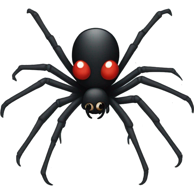 Black widow spider emoji