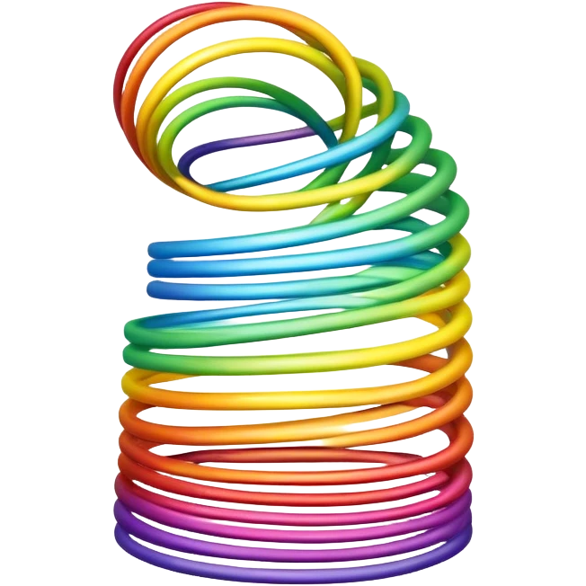 slinky rainbow spring emoji