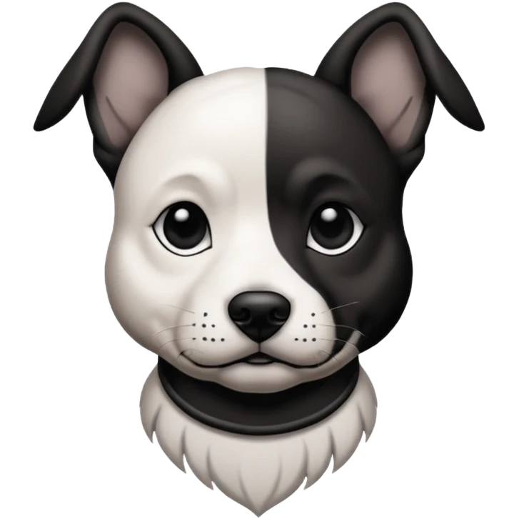 dog with lot of tattoos emoji
