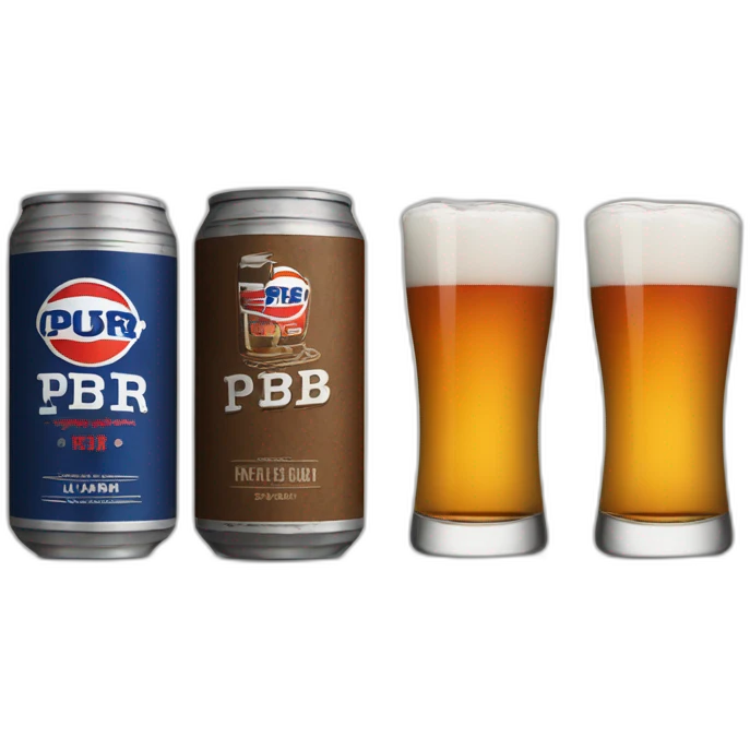 pbr tallboy and whiskey shot emoji