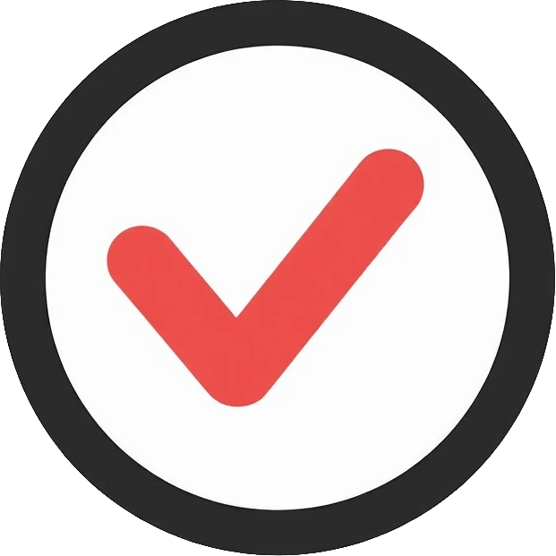 checkbox with check mark inside a circle emoji