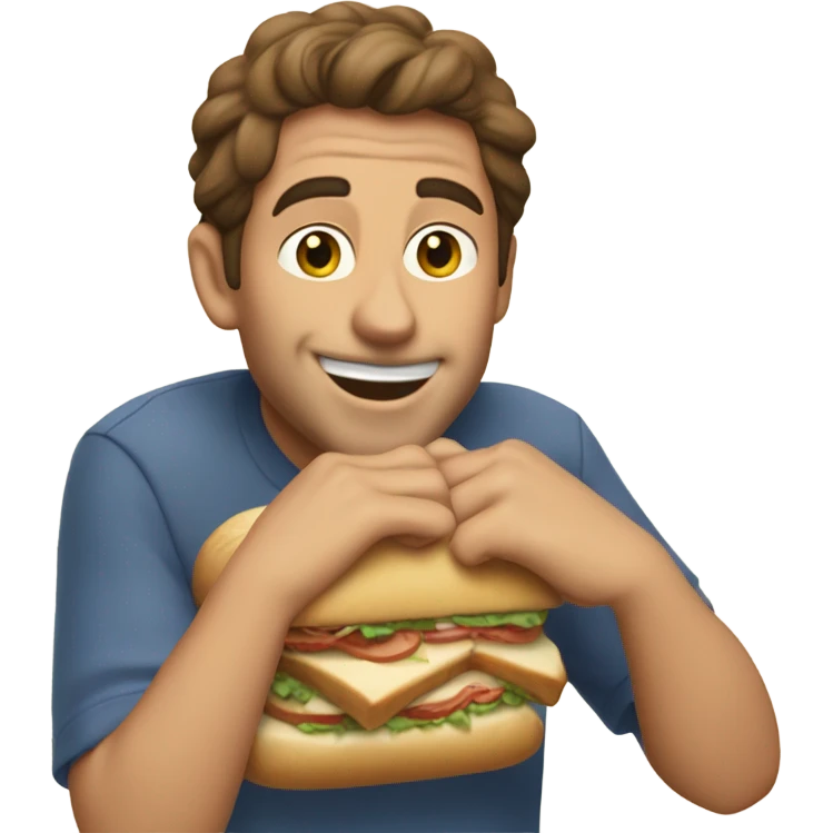 Peter cancro eating jersey mikes emoji