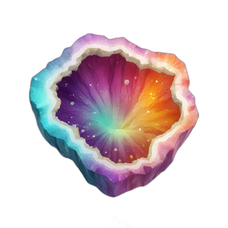 colorful geode emoji