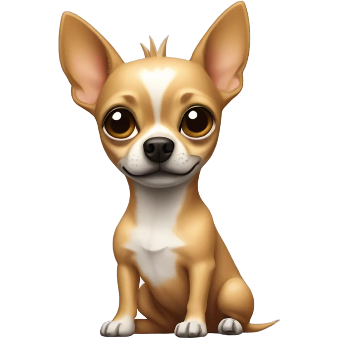 Chihuahua with a mohawk emoji