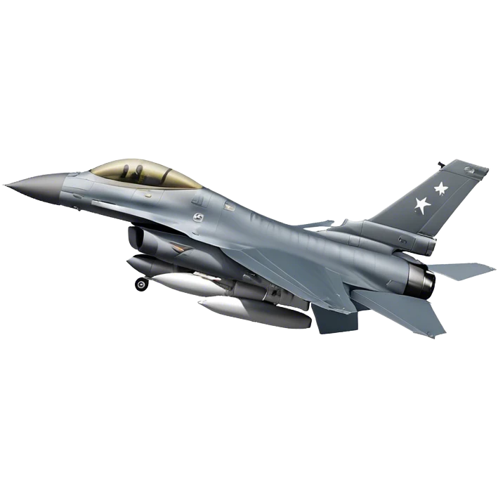 F-16 Fighting Falcon - General Dynamics (Stealth grey) emoji
